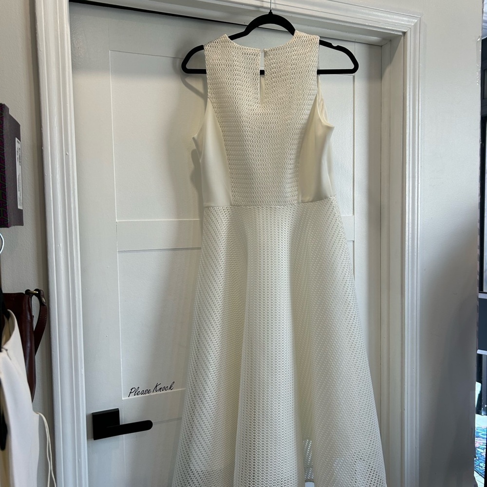 Why Dress White netted Dress size M NWT - Picture 3 of 3